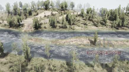 Map  Backwater для MudRunner