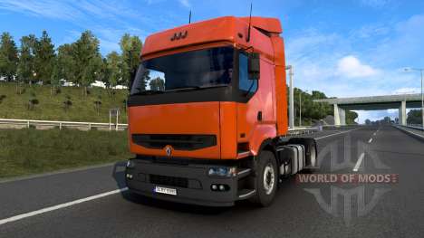 Renault Premium Orange для Euro Truck Simulator 2