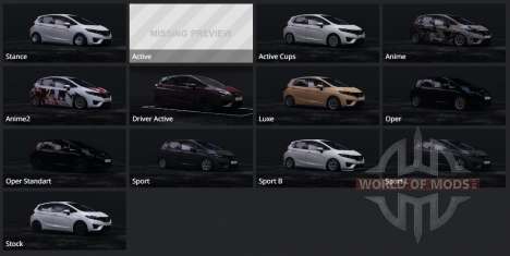 Honda Jazz (GK) 2014 для BeamNG Drive