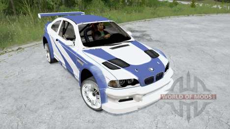 BMW M3 GTR (E46) Most Wanted для Spintires MudRunner