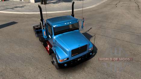 International 4700 Cyan Cornflower Blue для American Truck Simulator