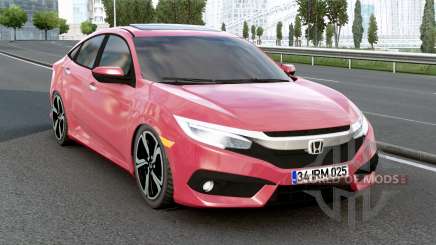 Honda Civic Sedan (FC) Brick Red для Euro Truck Simulator 2