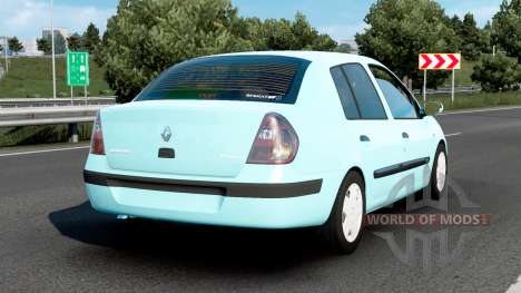 Renault Clio Symbol 2003 Blizzard Blue для Euro Truck Simulator 2