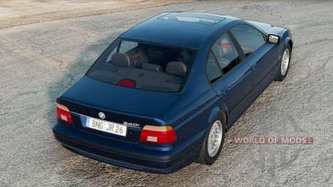 BMW 540i Sedan (E39) Queen Blue для BeamNG Drive