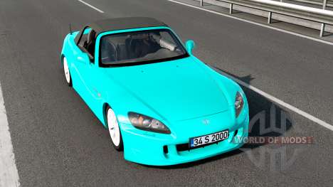 Honda S2000 Turquoise Blue для Euro Truck Simulator 2