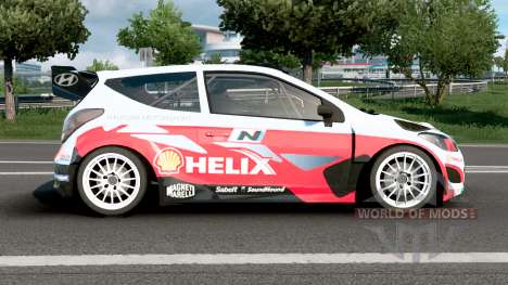 Hyundai i20 WRC Radical Red для Euro Truck Simulator 2