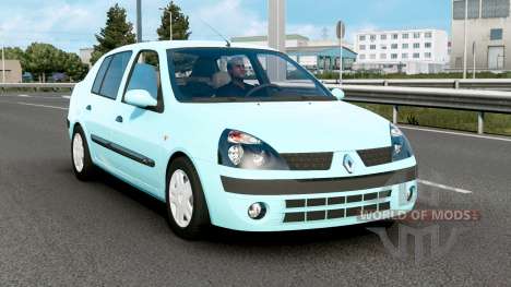 Renault Clio Symbol 2003 Blizzard Blue для Euro Truck Simulator 2