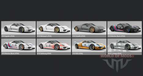 Porsche 918 Spyder Concept 2010 для BeamNG Drive