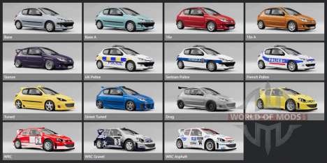 Peugeot 206 GTi HDi 2004 для BeamNG Drive