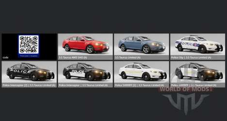 Ford Taurus SHO 2012 для BeamNG Drive