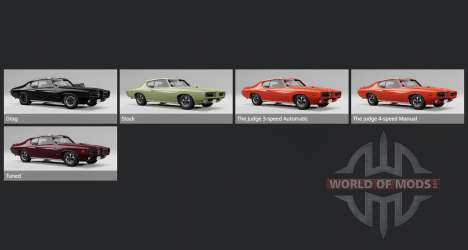 Pontiac GTO The Judge Hardtop Coupe (24237) 1969 для BeamNG Drive
