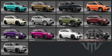 Jeep Grand Cherokee SRT (WK2) 2014 для BeamNG Drive