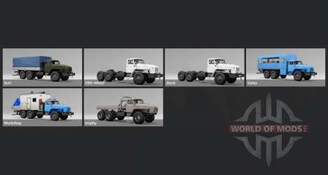 Урал-4320-40 2002 для BeamNG Drive