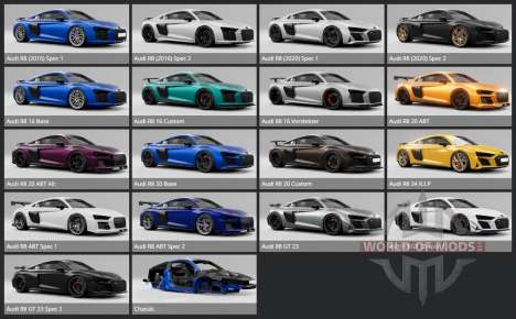 Audi R8 Coupe V10 GT (Type 4S) 2023 для BeamNG Drive