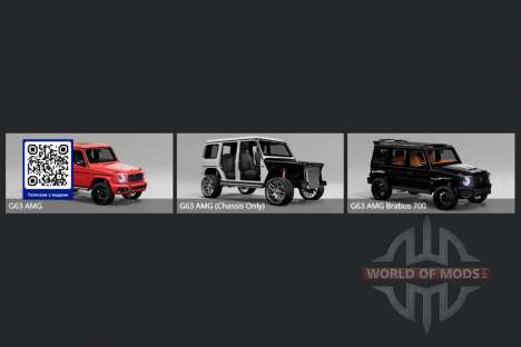 Mercedes-AMG G 63 (Br.463) 2020 для BeamNG Drive