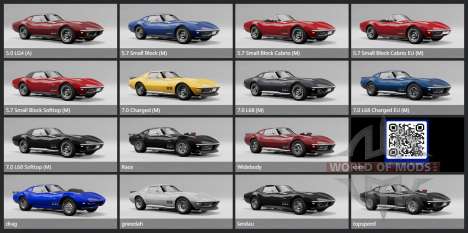Chevrolet Corvette Stingray Sport Coupe (19437) для BeamNG Drive