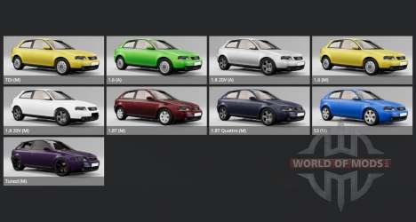 Audi A3 (8L) 2001 для BeamNG Drive