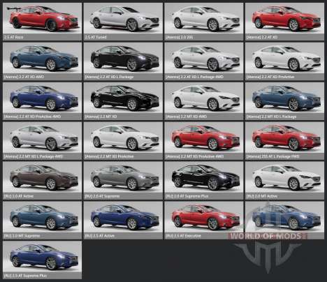 Mazda Atenza Sedan (GJ) 2018 для BeamNG Drive