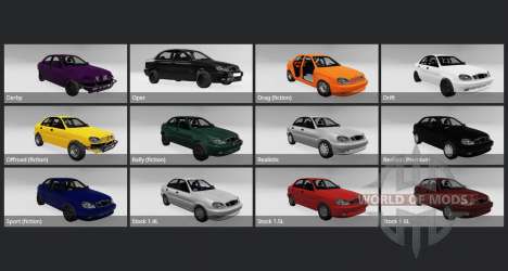Daewoo Lanos Sedan (T100) 1999 для BeamNG Drive