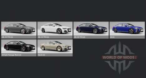 Audi A8 L 60 TFSI quattro (D5) 2022 для BeamNG Drive