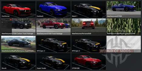 Ford Mustang Shelby GT500 2022 для BeamNG Drive