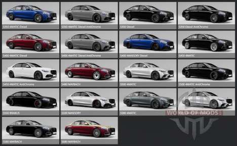 Mercedes-Maybach S 680 4Matic (Z223) 2021 для BeamNG Drive