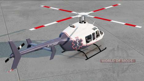 Bell 407 Helicopter для BeamNG Drive