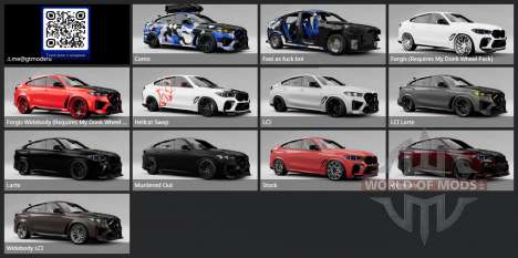 BMW X6 M Competition (F96) 2024 для BeamNG Drive