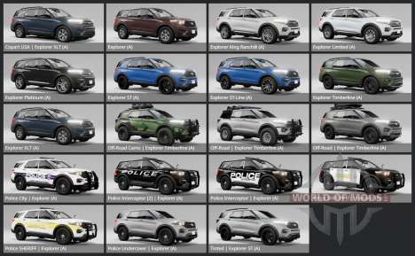 Ford Explorer ST (U625) 2022 для BeamNG Drive
