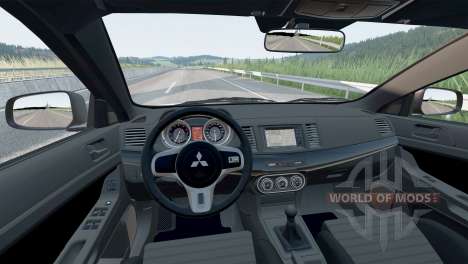 Mitsubishi Lancer Evolution X Final (CZ4A) 2015 для BeamNG Drive