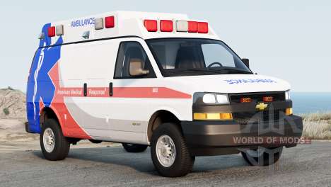 Chevrolet Express 3500 Extended Cargo Van 2022 для BeamNG Drive